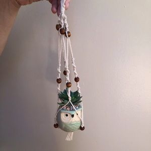 Macrame plant hangers